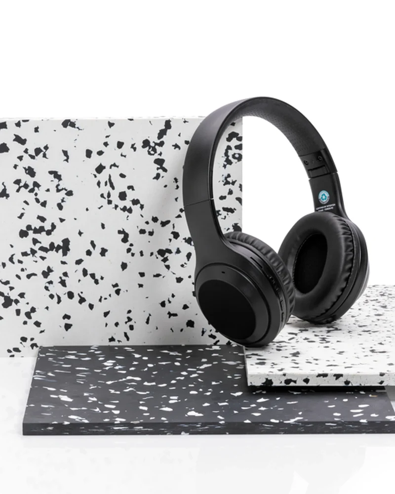 Auriculares de diadema plástico reciclado para personalizar