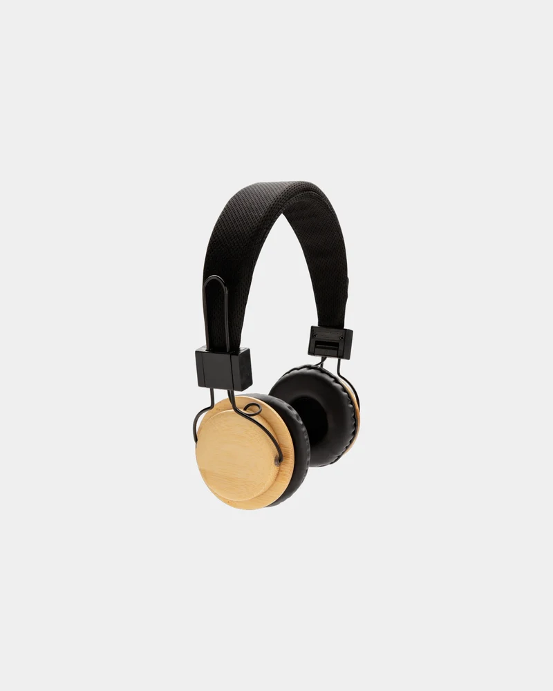 Auriculares de diadema bambú BT 5.0 para personalizar
