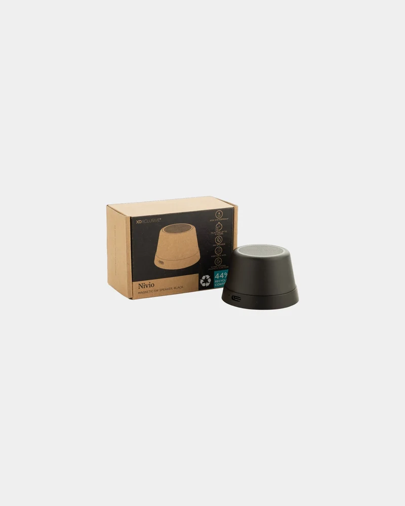 Altavoz magnético aluminio reciclado 5W para personalizar