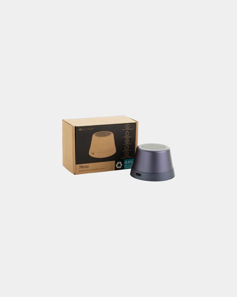 Altavoz magnético aluminio reciclado 5W para personalizar