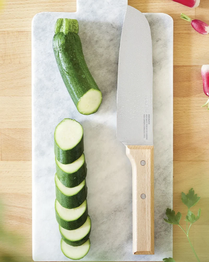 Cuchillo Santoku Opinel N°119 acero para personalizar