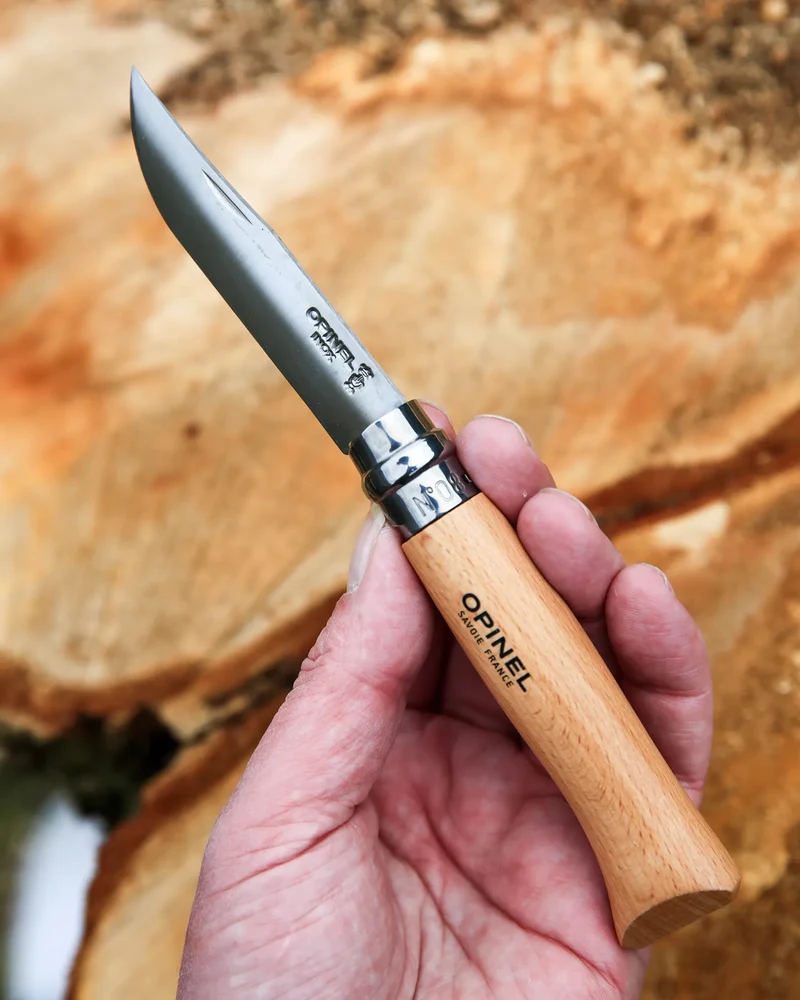Cuchillo con funda de cinturón Opinel N°08 para personalizar
