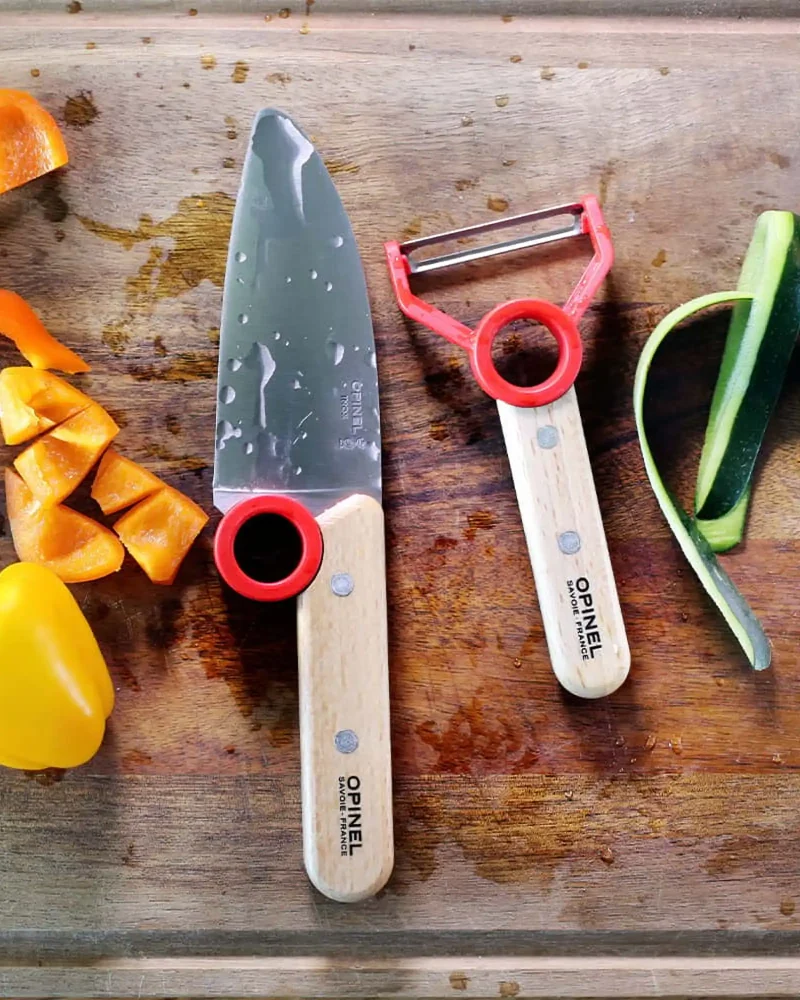 Pelador para niños Opinel Le Petit Chef para personalizar
