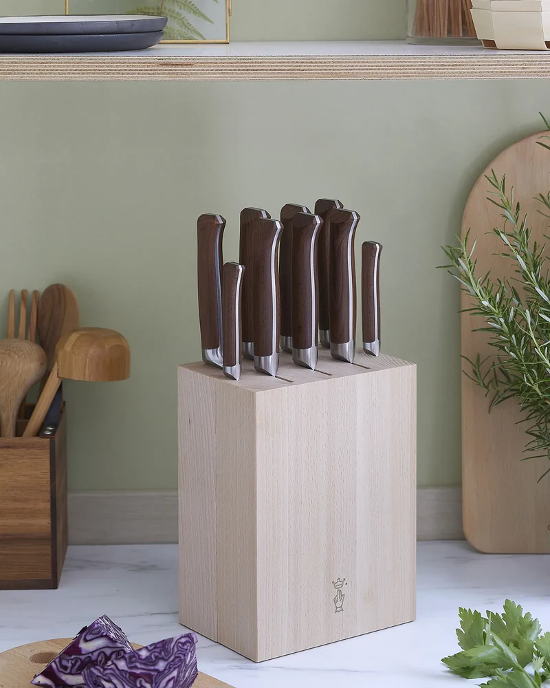 Bloque de madera Opinel 9 cuchillos para personalizar