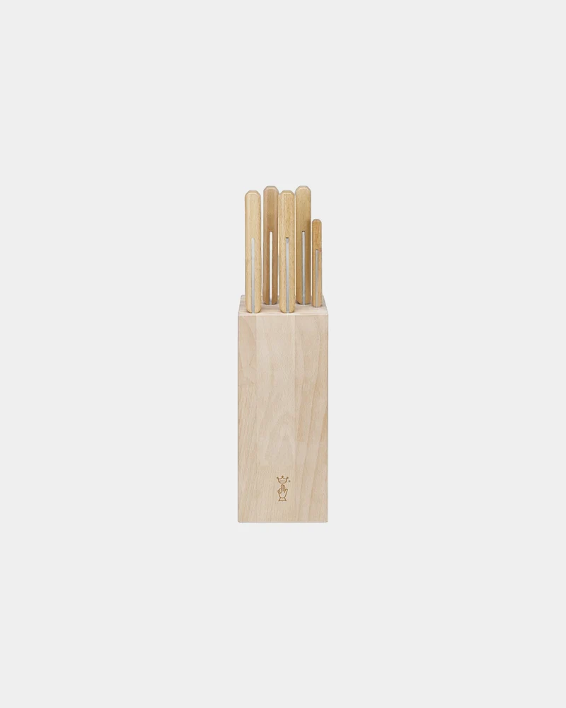 Bloque de cuchillos de haya Opinel para personalizar