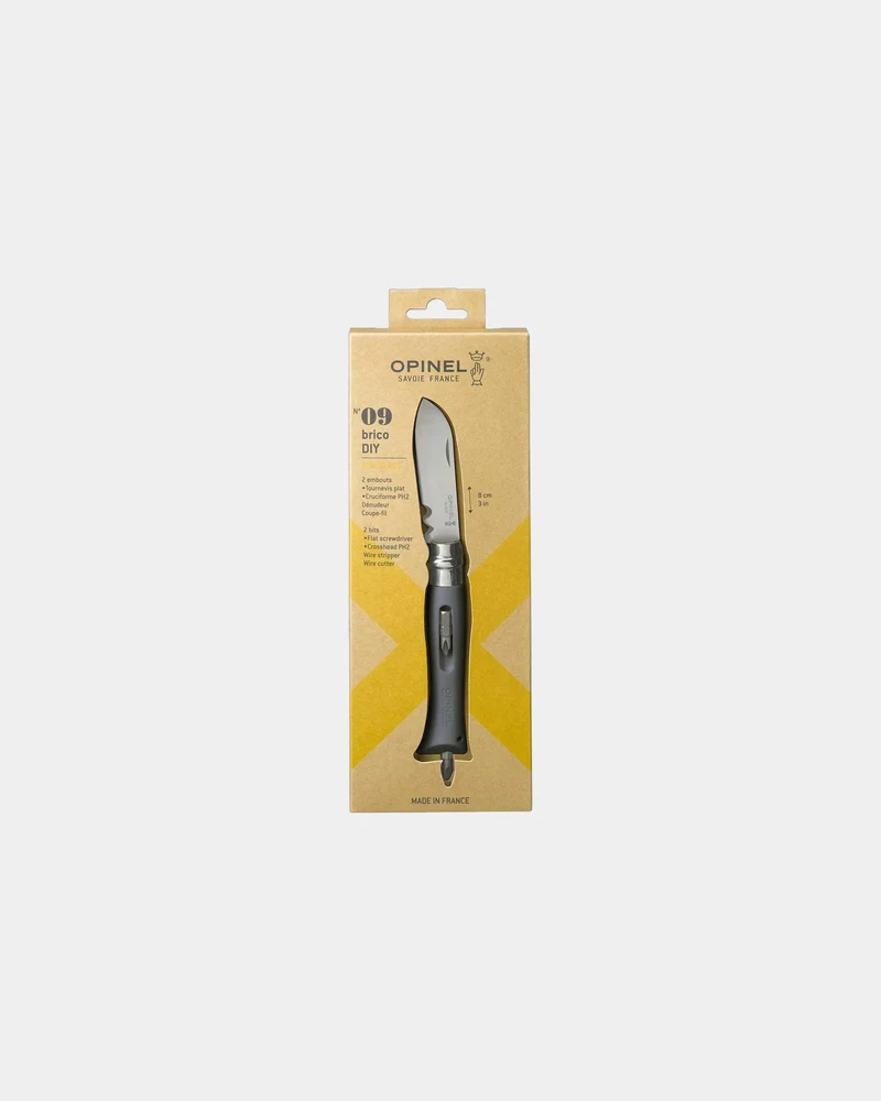 Cuchillo herramienta acero Opinel N°09 para personalizar