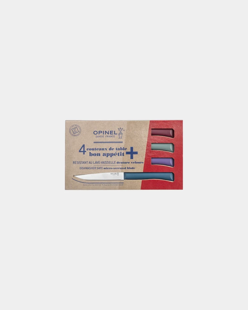 Estuche 4 cuchillos Opinel Bon Appétit para personalizar