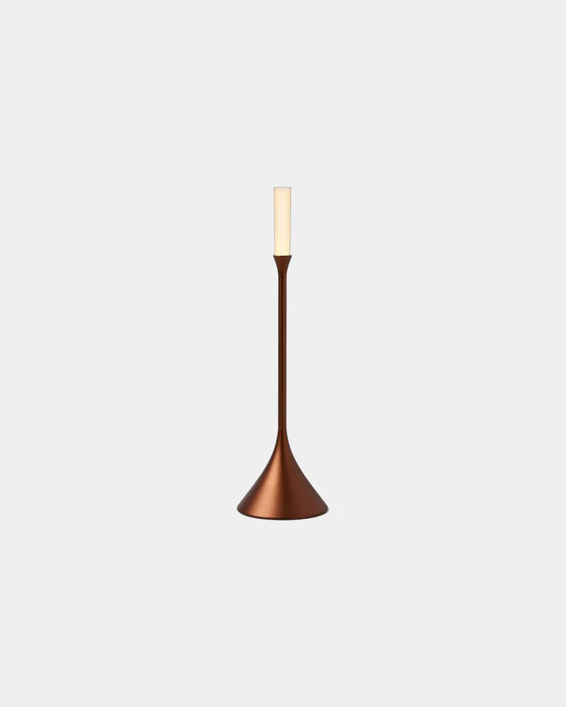 Vela LED aluminio Lexon Steli Candle para personalizar