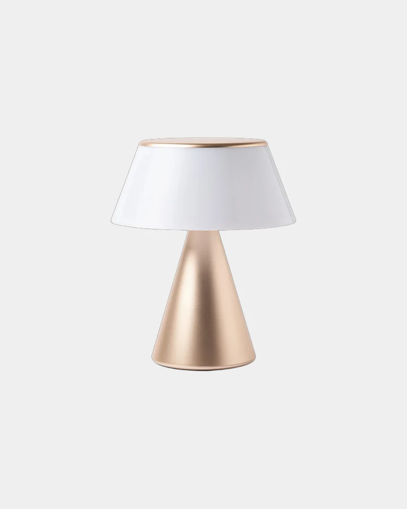 Lámpara LED aluminio Lexon Luma XL para personalizar