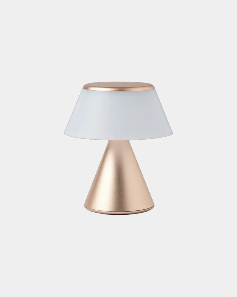 Lámpara LED táctil Lexon Luma S para personalizar