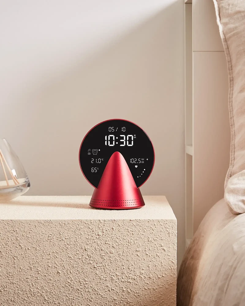 Radio-reloj Bluetooth Lexon Conic Clock para personalizar