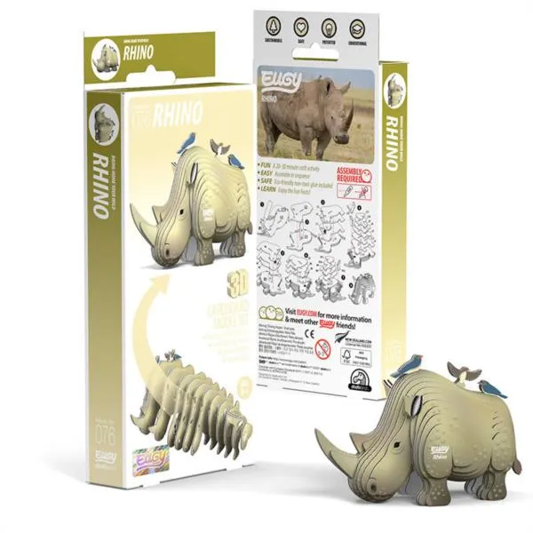 Puzzle 3D Rinoceronte Eugy Dodoland