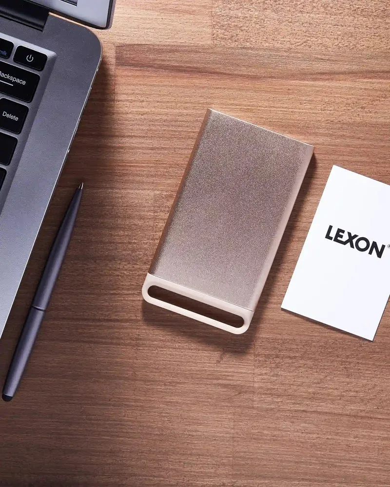 Tarjetero aluminio Lexon Nomaday Card para personalizar