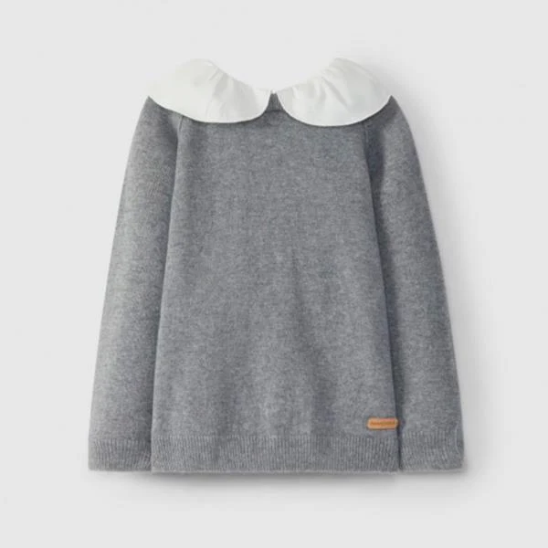 Jersey De Punto Con Cuello Movible