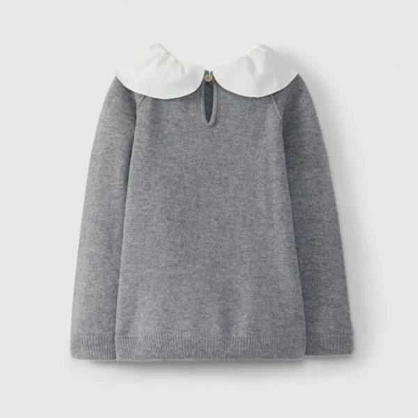 Jersey De Punto Con Cuello Movible