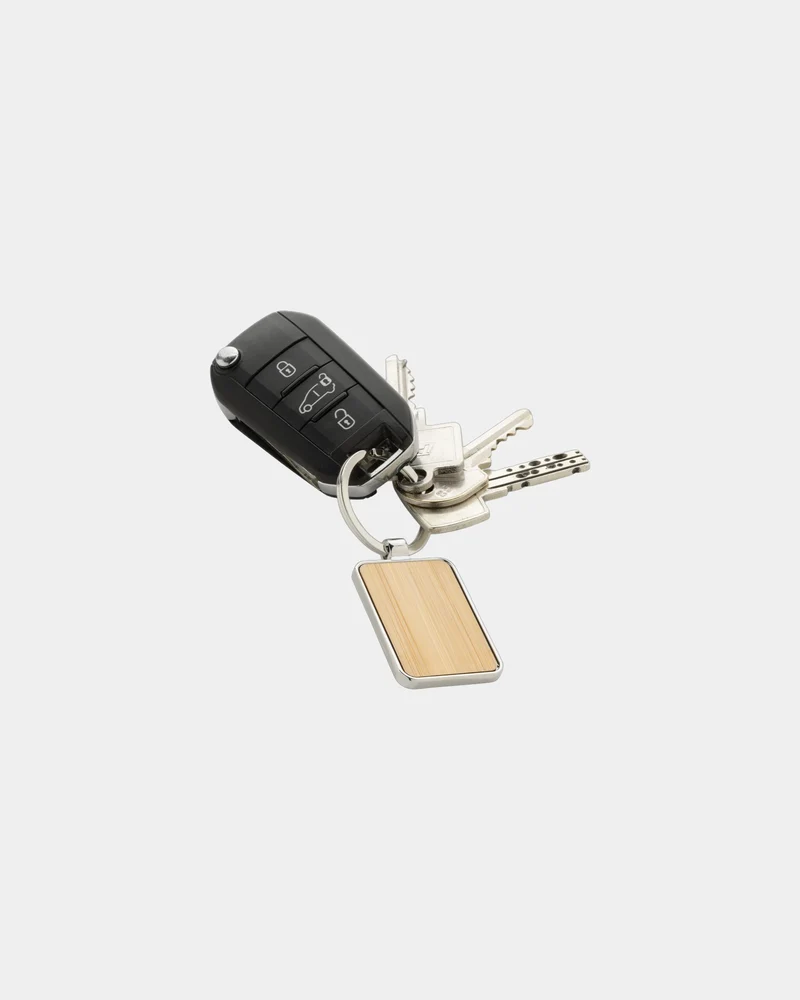 Llavero rectangular aleación de zinc para personalizar