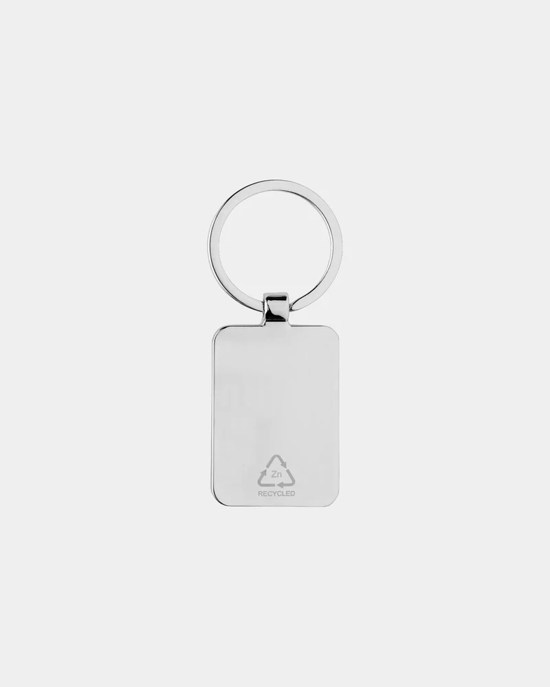 Llavero rectangular aleación de zinc para personalizar