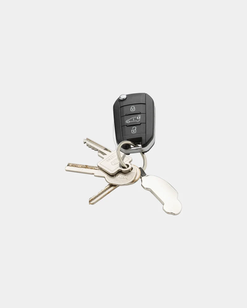 Llavero coche aleación zinc reciclado para personalizar