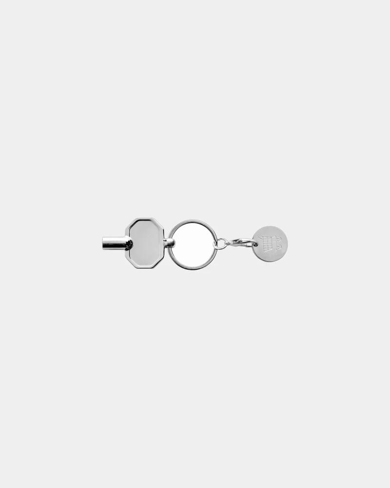 Llavero reciclado RCS moneda y llave para personalizar