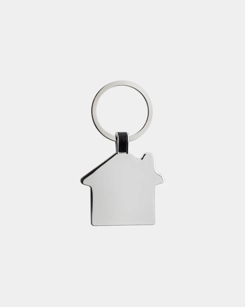 Llavero casa aleación zinc reciclado para personalizar