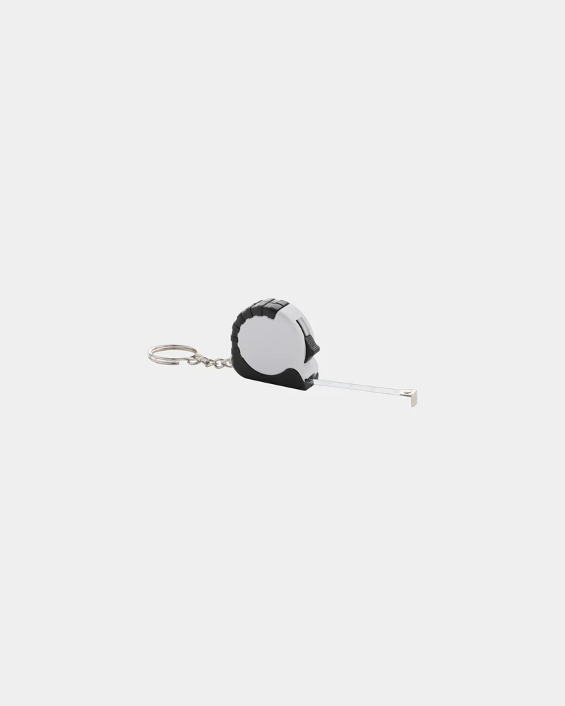 Llavero con cinta métrica ABS reciclado para personalizar