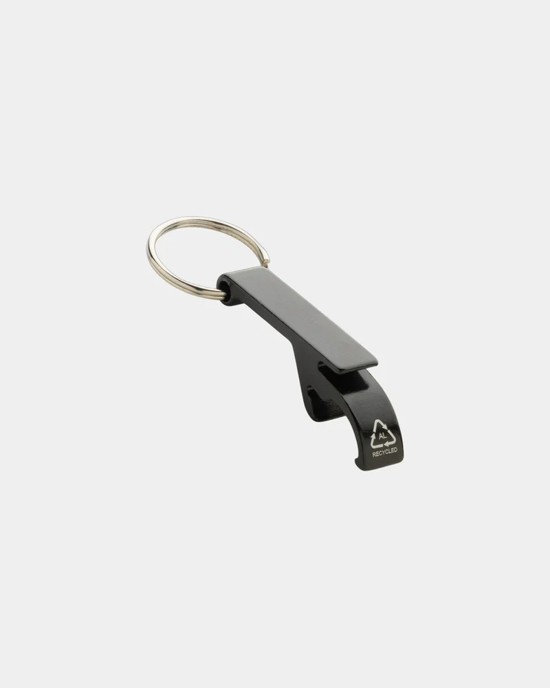 Llavero descapsulador aluminio reciclado para personalizar