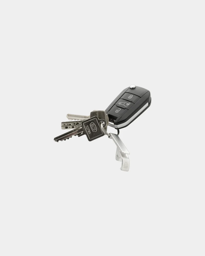 Llavero descapsulador aluminio reciclado para personalizar