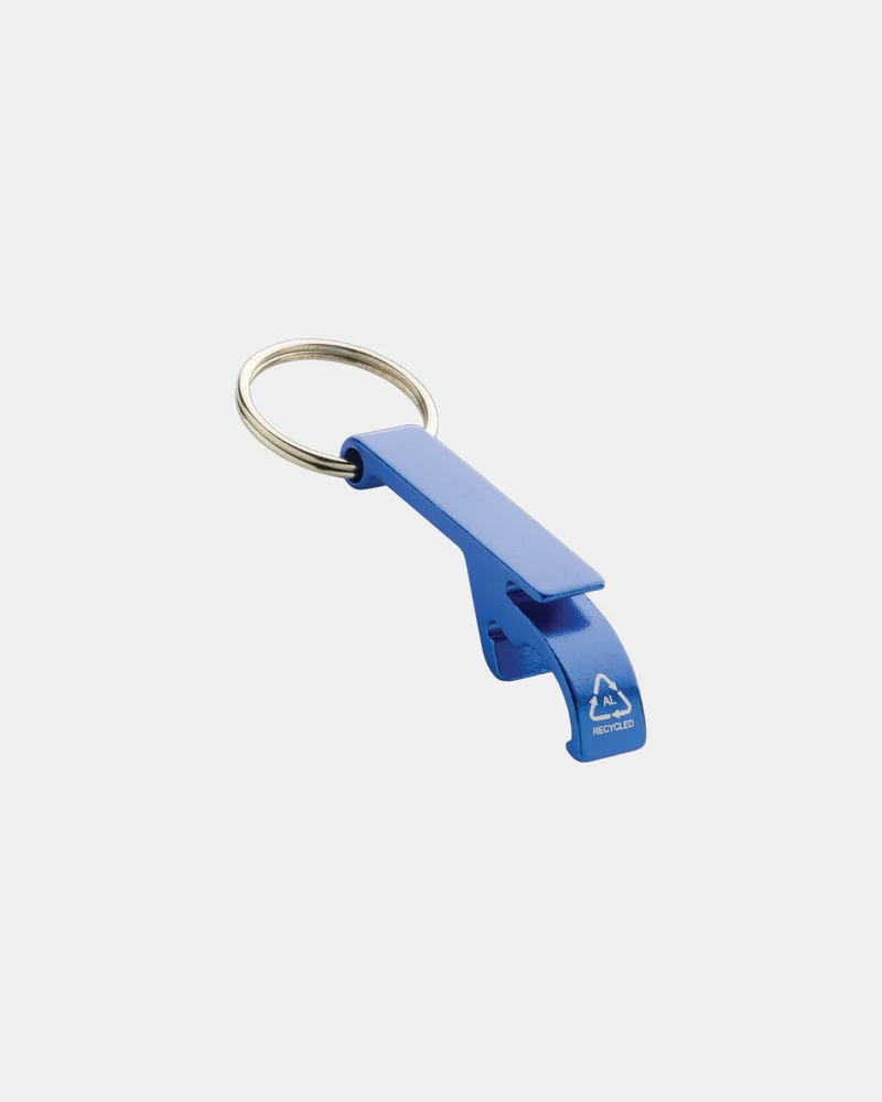 Llavero descapsulador aluminio reciclado para personalizar