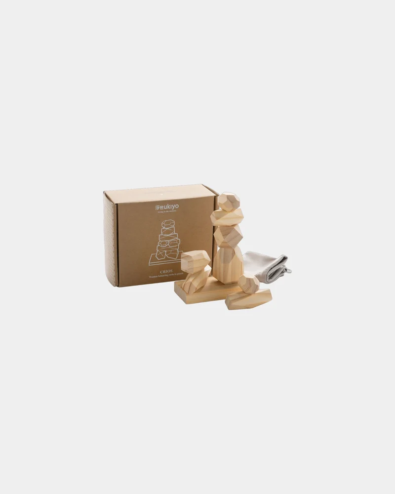 Piedras de equilibrio de madera FSC para personalizar