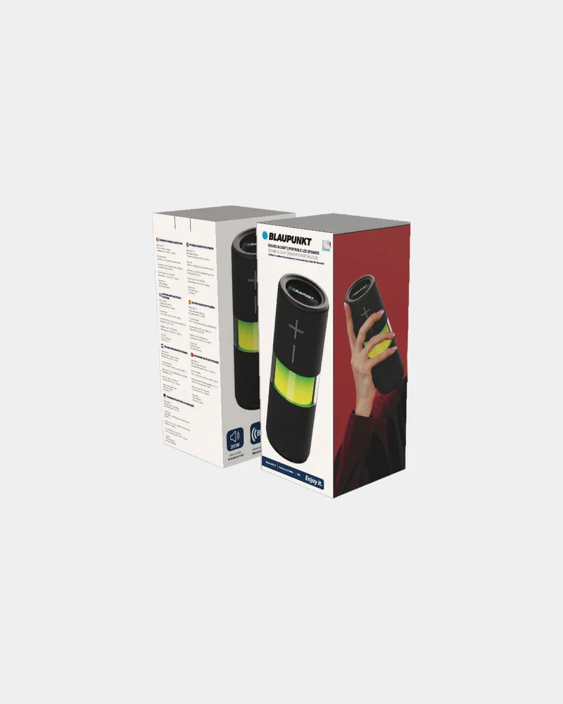 Altavoz LED Blaupunkt impermeable para personalizar