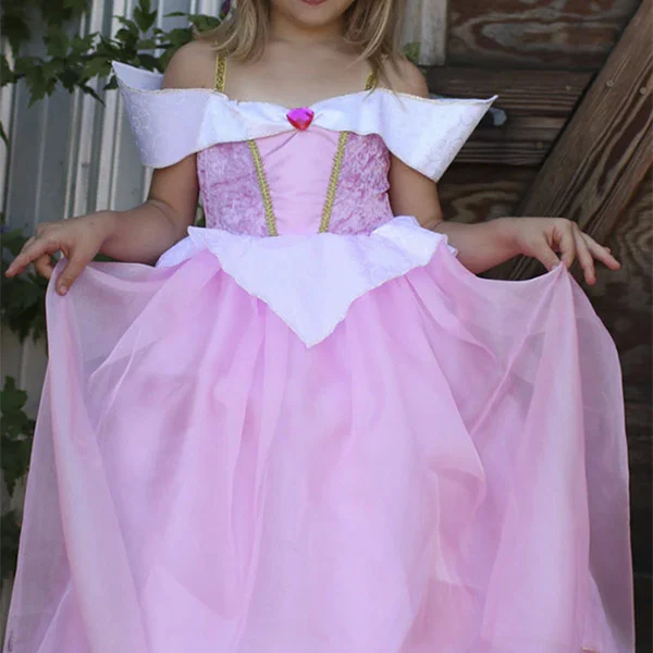 Disfraz Vestido Bella Durmiente 5-6 Años Great Pretenders