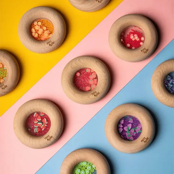 Sonajero Mordedor Sensory Donuts Oranges Petit Boum