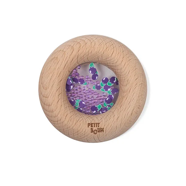 Sonajero Mordedor Sensory Donuts Eggplants Petit Boum