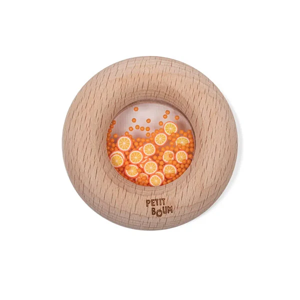 Sonajero Mordedor Sensory Donuts Oranges Petit Boum