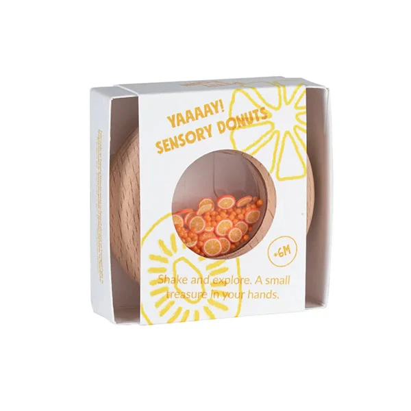 Sonajero Mordedor Sensory Donuts Oranges Petit Boum