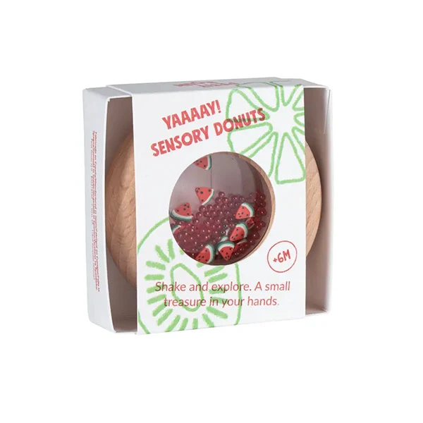Sonajero Mordedor Sensory Donuts Watermelon Petit Boum