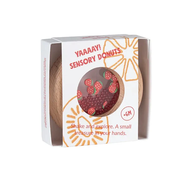Sonajero Mordedor Sensory Donuts Strawerries Petit Boum