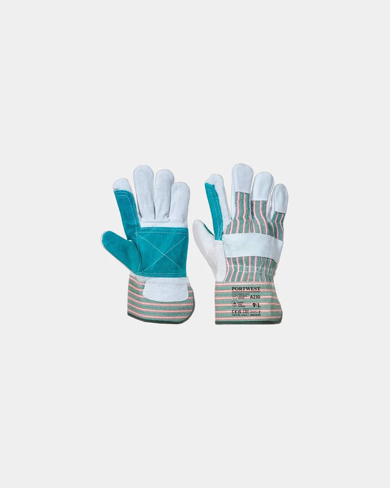 Guantes Docker de cuero con palma doblada para personalizar