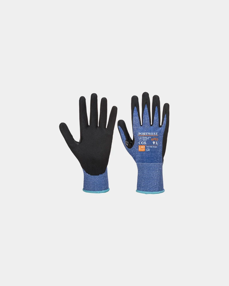 Guante anticorte HPPE nitrilo granulado para personalizar