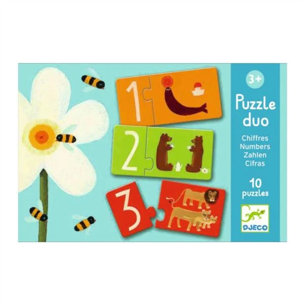 Educativos Puzzle Dúo Números Djeco
