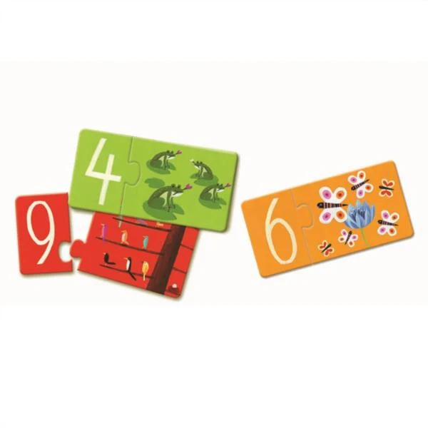 Educativos Puzzle Dúo Números Djeco