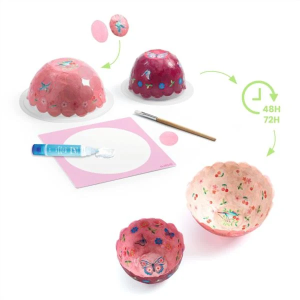 Diy Kit Creativo 2 Cuencos Decorativos Rosados