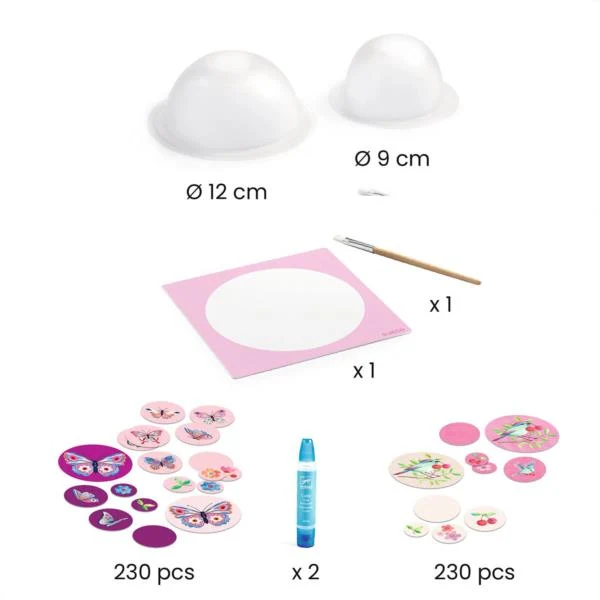 Diy Kit Creativo 2 Cuencos Decorativos Rosados