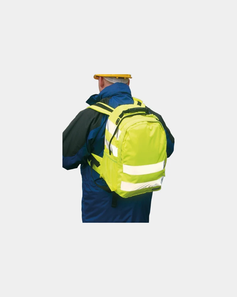 Mochila alta visibilidad multibolsillos para personalizar