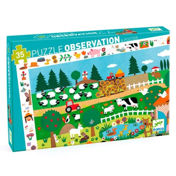 Puzzle Observación La Granja 35 Piezas