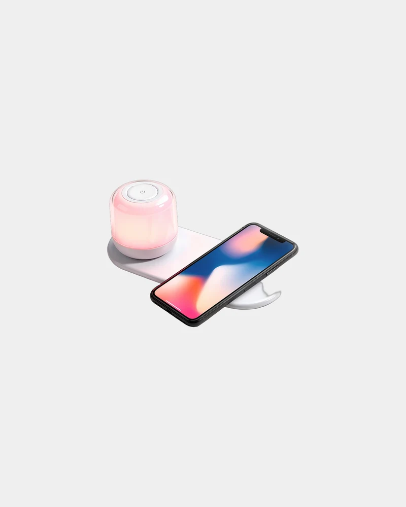 Lámpara LED con cargador Blaupunkt para personalizar