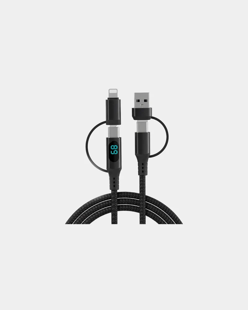 Cable USB 4 en 1 con LED Blaupunkt para personalizar