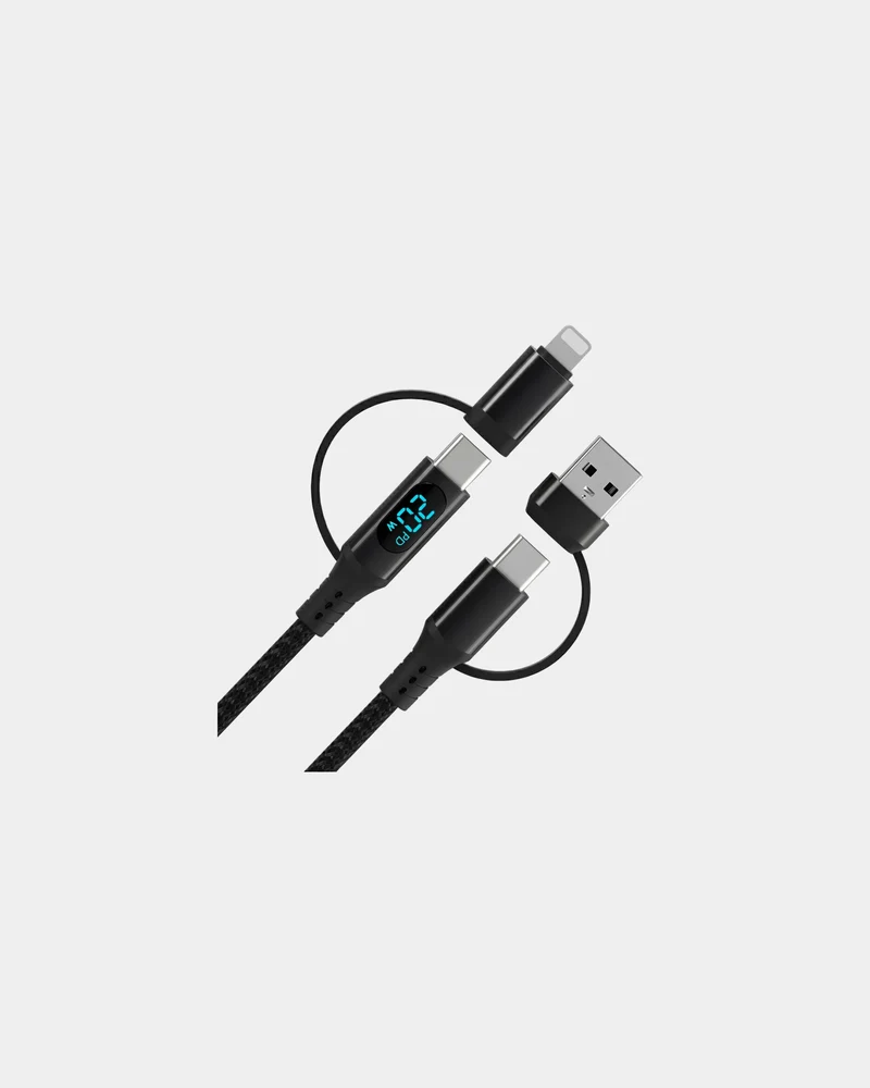Cable USB 4 en 1 con LED Blaupunkt para personalizar