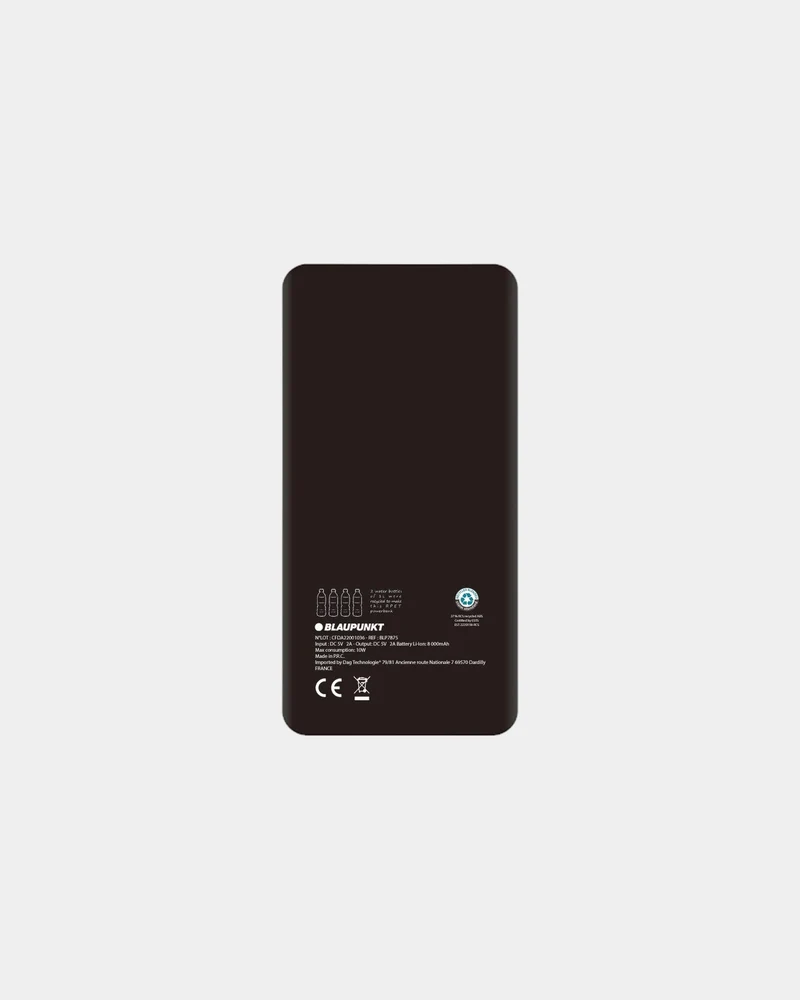Power bank reciclado Blaupunkt 8.000 mAh para personalizar