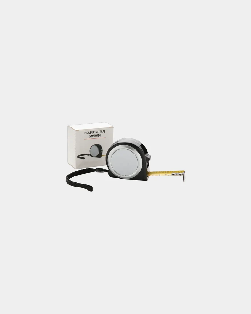 Cinta métrica ABS 5m/19mm con clip para personalizar